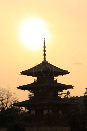 Foto de Hermosa vista del templo por la mañana - Imagen libre de derechos