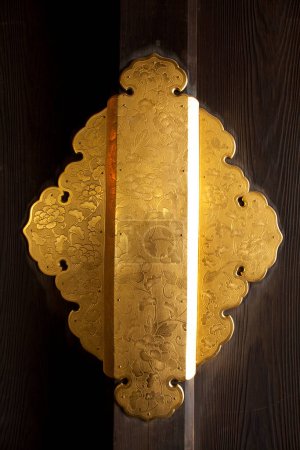 close - up of traditional chinese door 