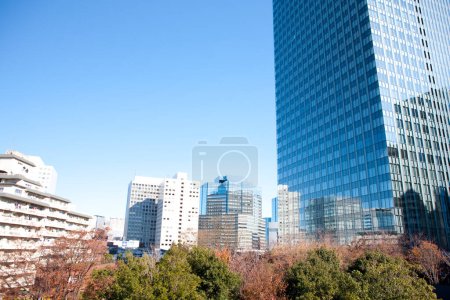 Photo for Modern skyscrapers in Tokyo city, Japan - Royalty Free Image