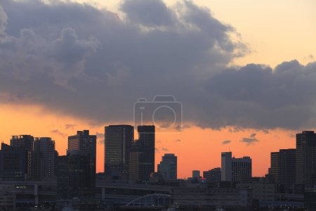 Photo for Beautiful city skyline view, urban background concept - Royalty Free Image