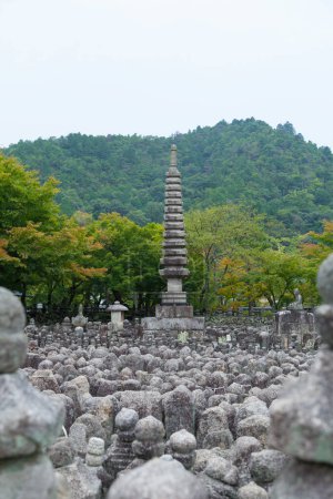 tumbas en el templo de Adashino Nenbutsuji en Kyoto