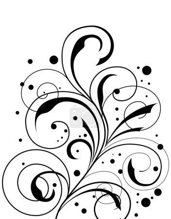 Téléchargez les photos : Hand - drawn abstract floral background, illustration - en image libre de droit