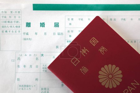 Photo for Japanese passport, japan, travel concept - Royalty Free Image