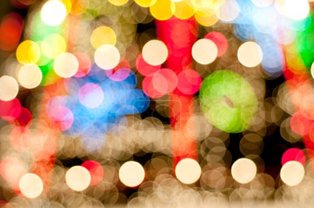 Photo for Abstract blurred christmas lights festive background - Royalty Free Image