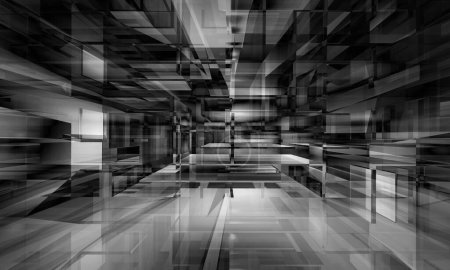 Foto de Fondo futurista abstracto blanco y negro - Imagen libre de derechos