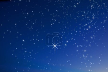 Photo for Beautiful night sky with bright stars - Royalty Free Image