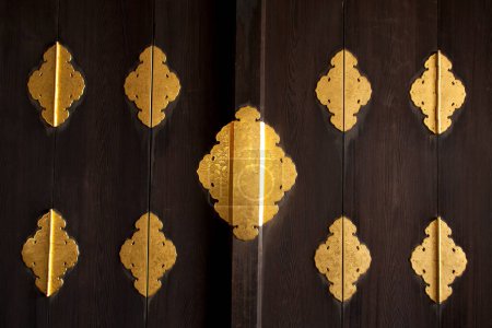 close - up of traditional chinese door 