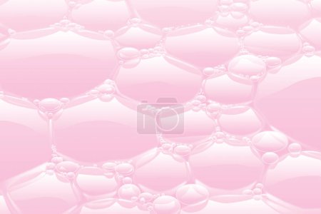 Photo for Pink background with bubbles of different sizes - Royalty Free Image