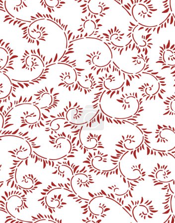 Photo for Seamless pattern with abstract flowers - Royalty Free Image
