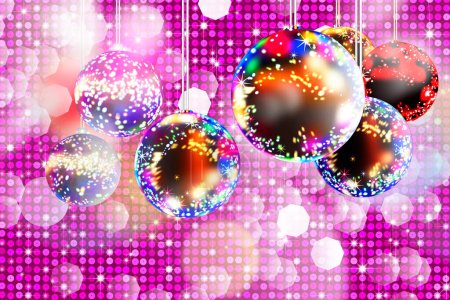 Téléchargez les photos : Vue rapprochée des décorations festives colorées de Noël - en image libre de droit