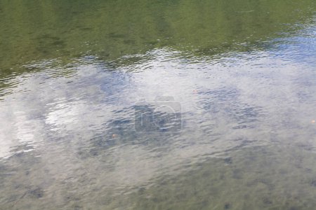 Téléchargez les photos : Eau avec réflexion dans le lac, fond nature - en image libre de droit