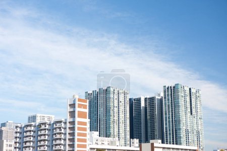 Foto de Ciudad moderna skyline hermosa vista, fondo urbano - Imagen libre de derechos