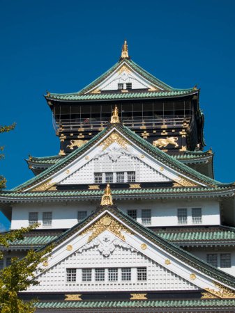 Turm der Burg von Osaka, Japan