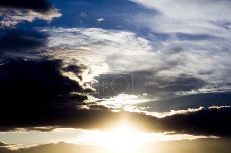 Photo for Dark clouds and blue sky - Royalty Free Image