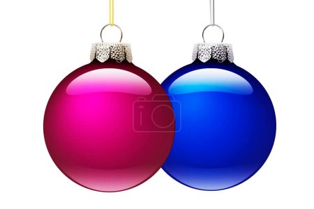 Foto de Vista de cerca de coloridas decoraciones navideñas - Imagen libre de derechos