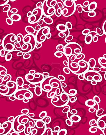 Photo for Pink background with white swirls and a red background - Royalty Free Image