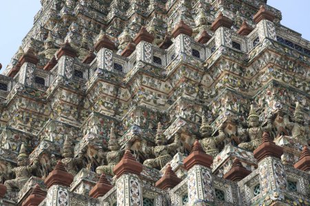 Photo for Wat Arun is an important tourist attraction in Bangkok - Royalty Free Image