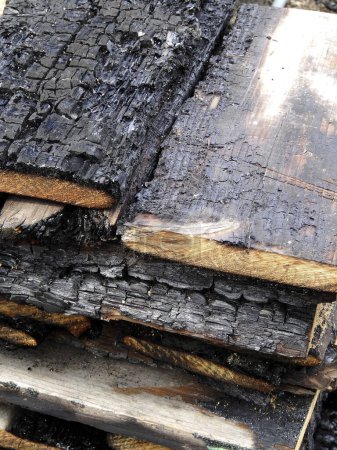 Téléchargez les photos : Brûler la texture du bois avec des motifs naturels - en image libre de droit