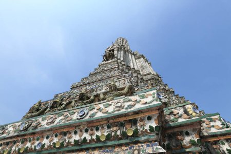 Photo for Pagoda at Wat Arun or Temple  in Bangkok Thailand. - Royalty Free Image