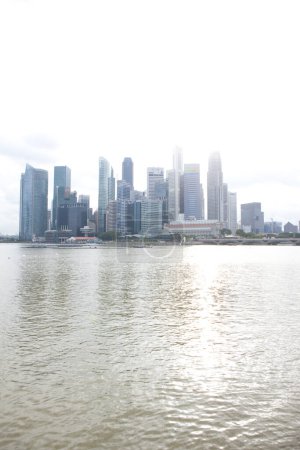 Téléchargez les photos : Fond urbain, ville moderne vue sur Singapour - en image libre de droit