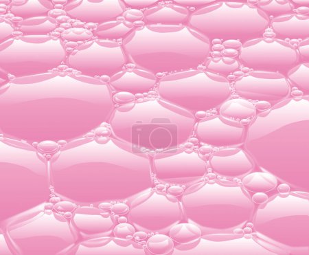 Foto de Fondo rosa con burbujas de diferentes tamaños - Imagen libre de derechos