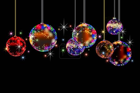 Photo for Close-up view of colorful festive christmas decorations - Royalty Free Image