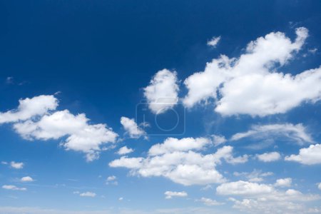 Photo for Beautiful blue sky with clouds background - Royalty Free Image