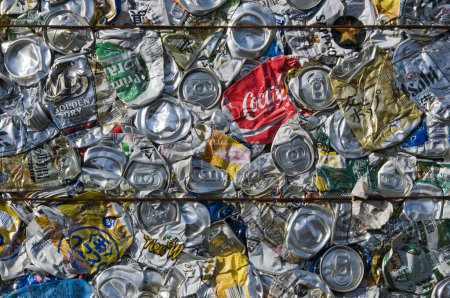 Photo for Metal cans for recycling - Royalty Free Image
