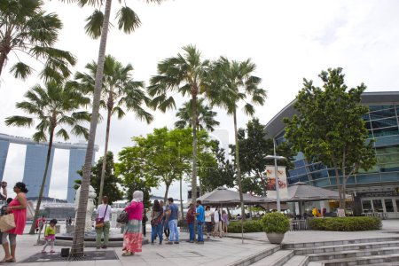 Téléchargez les photos : Vue sur la ville moderne, arrière-plan urbain, Singapour - en image libre de droit