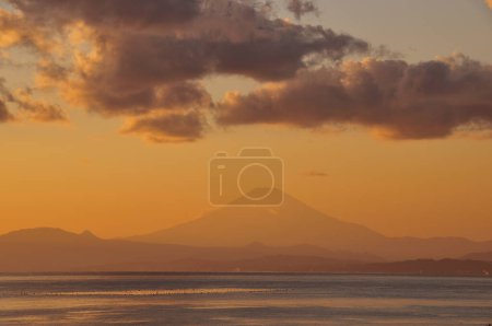Photo for Sunset view of mountain Fuji, Japan - Royalty Free Image