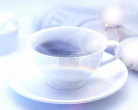 Photo for Morning coffee cup, close up - Royalty Free Image