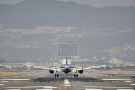 Photo for A plane is ready for flight in the sky in Japan - Royalty Free Image
