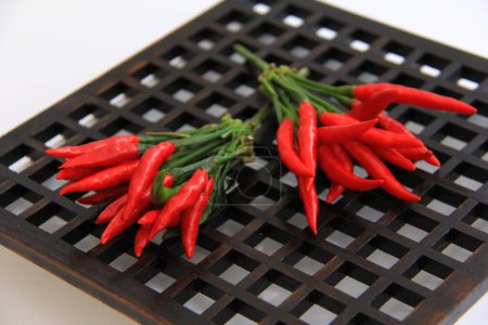 Photo for Close-up view of red hot chilli peppers in kitchen - Royalty Free Image