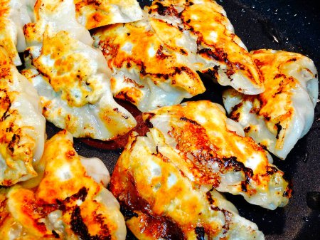 Fried Dumplings Chinese Style Cuisine as Meal