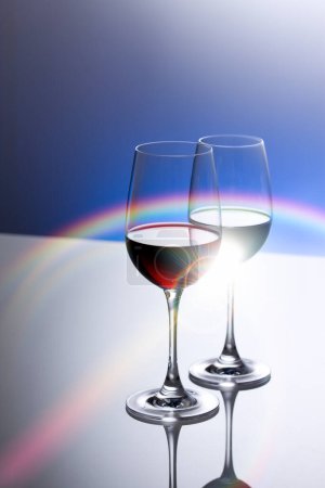Photo for Wine glass and colorful wine - Royalty Free Image