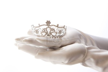 Photo for Wedding, celebrate concept with silver crown - Royalty Free Image
