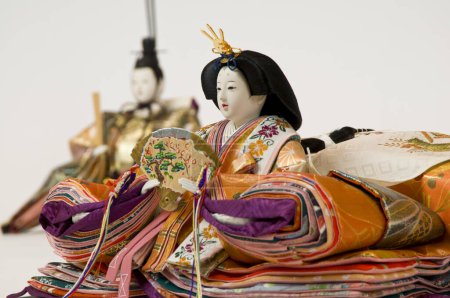 Hina Dolls, Ohina-sama und Odairi-sama. Traditionelle japanische Puppen.