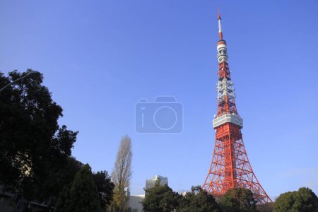 Photo for Tokyo Sky Tower on blue sky background - Royalty Free Image