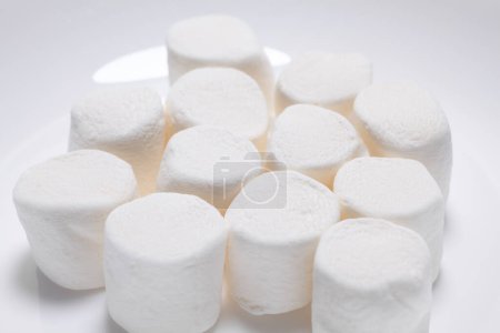 Photo for Tasty marshmallows isolated on white background - Royalty Free Image