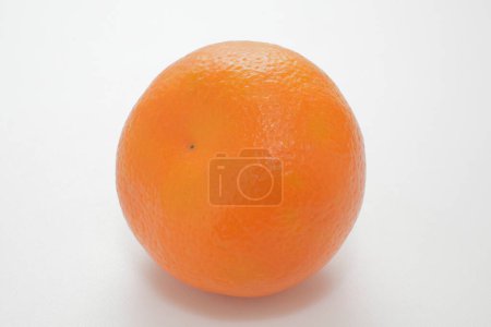 Photo for Ripe orange isolated on white background - Royalty Free Image