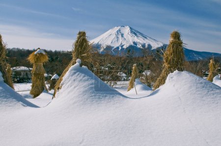 Téléchargez les photos : Belle montagne Fuji au Japon en hiver - en image libre de droit