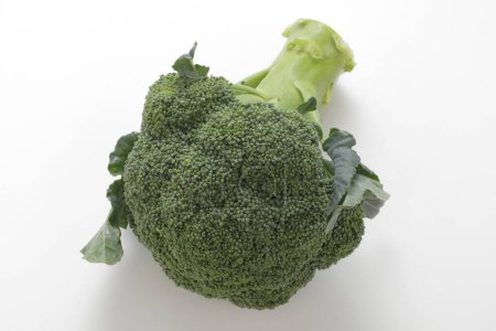 Photo for Fresh broccoli isolated on white background, close up - Royalty Free Image