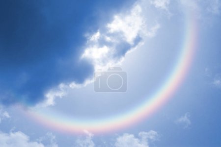 Photo for Rainbow in the blue sky - Royalty Free Image
