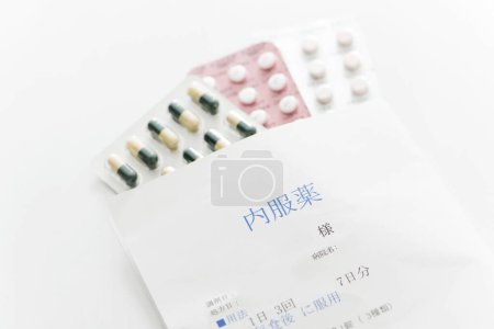 Photo for Close - up of a pills on table - Royalty Free Image