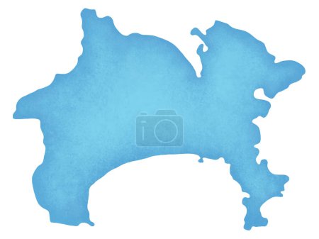 Téléchargez les photos : Partie bleue de la carte isolée sur fond blanc - en image libre de droit
