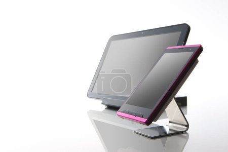 Photo for Tablet computers isolated on white  background, close up - Royalty Free Image