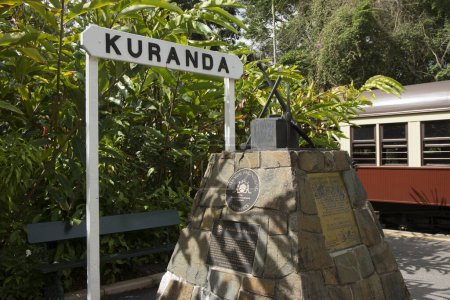 view of Kuranda railway station, Australia 