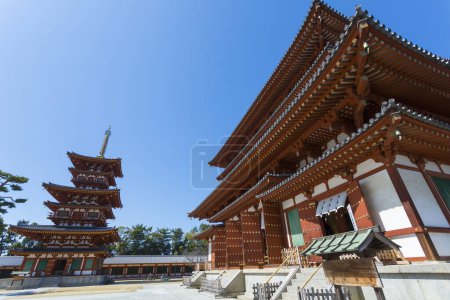 Photo for Scenic shot of beautiful ancient japanese shrine - Royalty Free Image