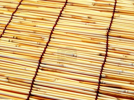 Téléchargez les photos : Texture de tapis de bambou brun pour le fond - en image libre de droit