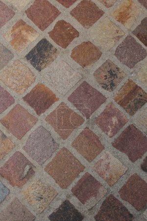 Photo for Background of old cobblestone pavement - Royalty Free Image
